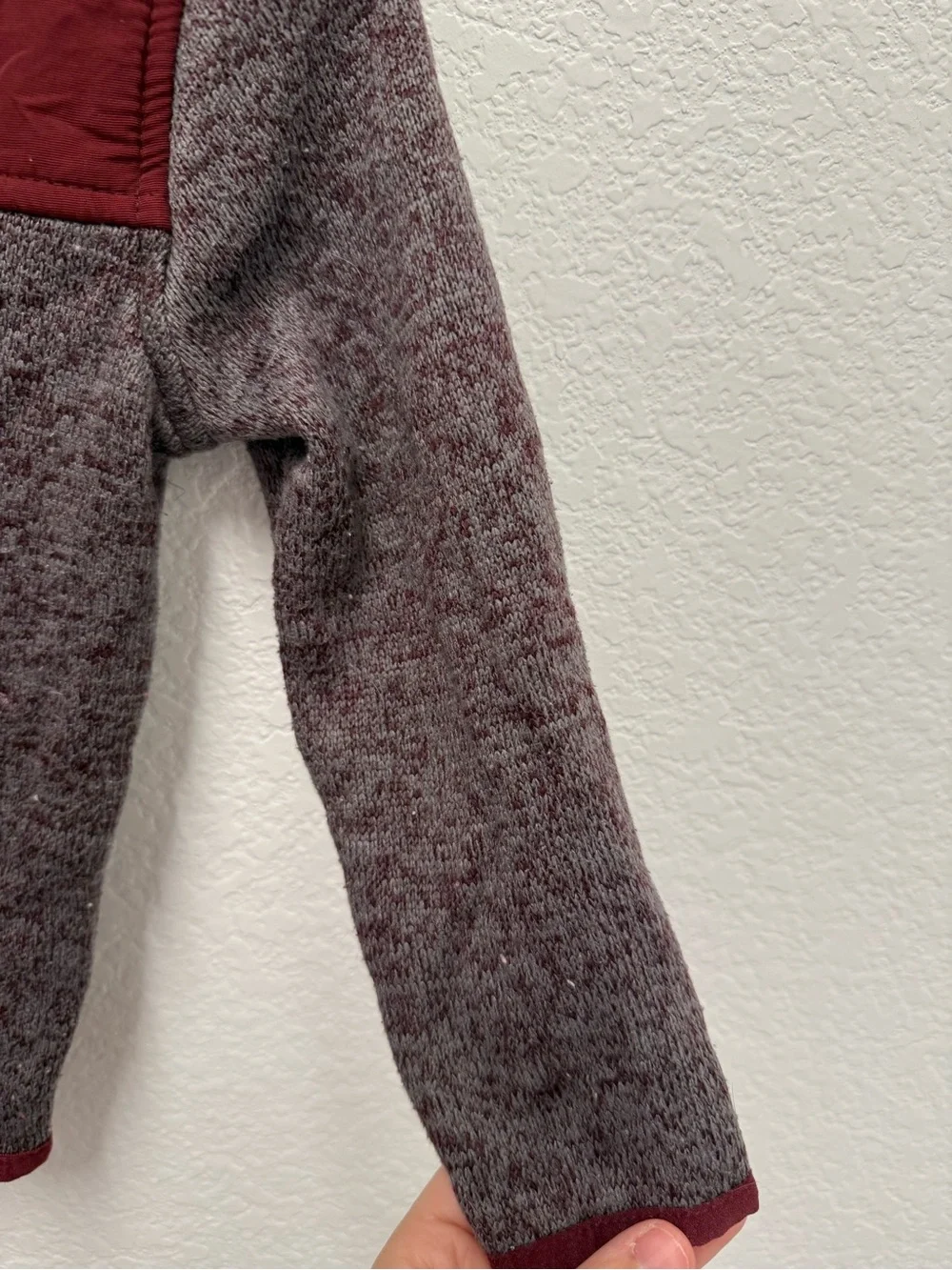 The Children's Place Marled Burgundy & Heather Jacket